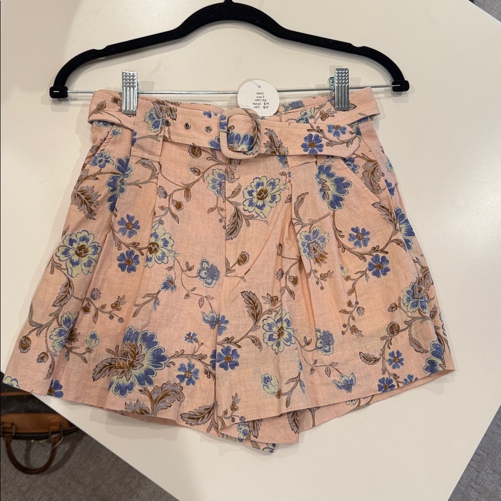 Floral Pink Women's Shorts - Picture 2 of 8